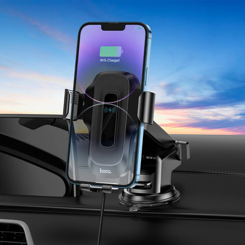 Hoco Wise Automatic Induction Wireless Fast Charging Car Phone Holder HW3