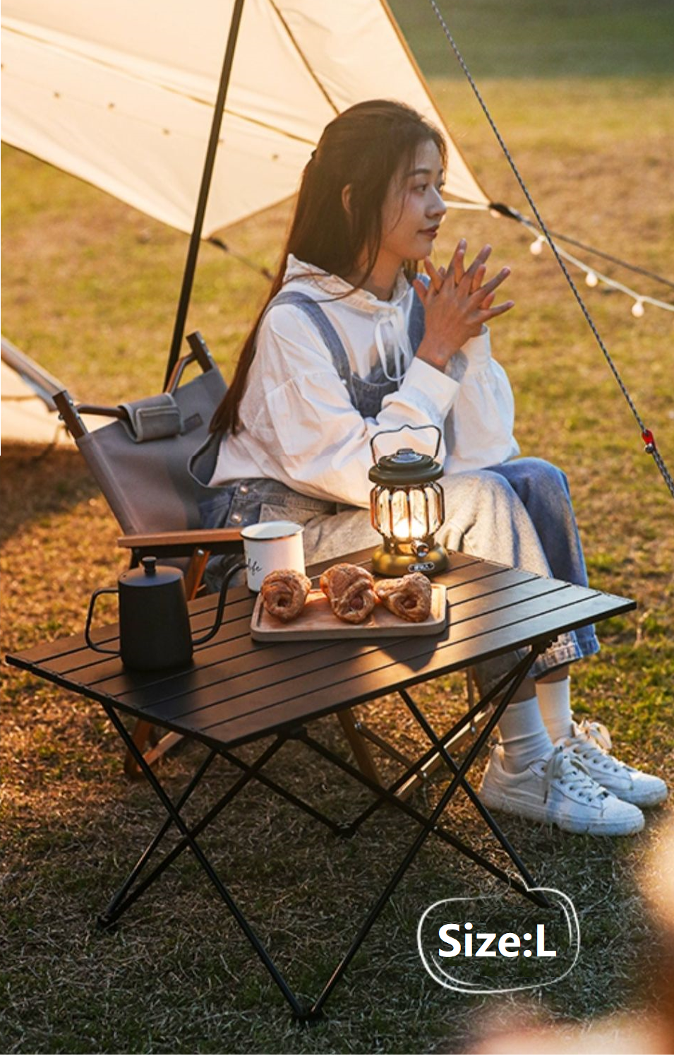 Aluminum Alloy Roll-Up Camping Table - PRI10116