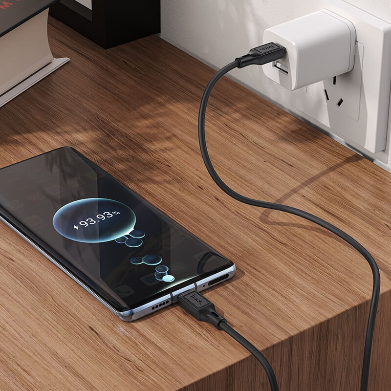 Hoco Cool 60W Silicone Charging Data Cable for Type-C to Type-C X90