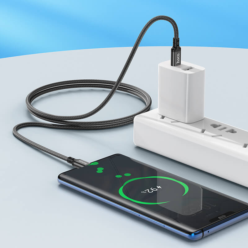 Hoco Double Speed 60W Charging Data Cable Type-C to Type-C 1m X14