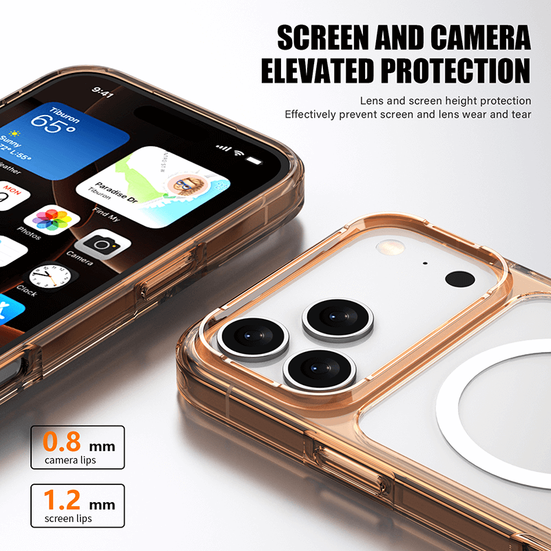 Aurora Magnetic Series Crystal Transparent Compatible with iPhone 17 Pro Case