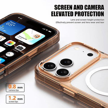 Aurora Magnetic Series Crystal Transparent Compatible with iPhone 17 Pro Case