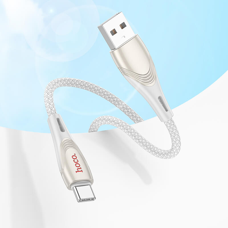 Hoco Nylon Braided USB-A to Type-C 3A Charging Data Cable 1.2m U133