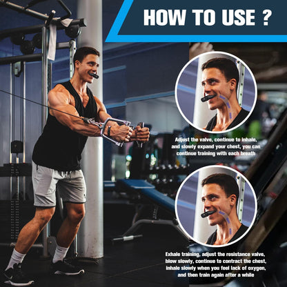 Breathing Trainer Breath Booster Strength Lung Fitness Exerciser Device Silicone