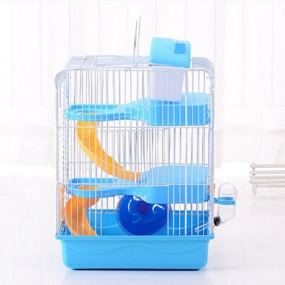3 Tiers Gorgeous Hamster Mouse Cage pet toy Storey Fantasia Cage Castle - Pink