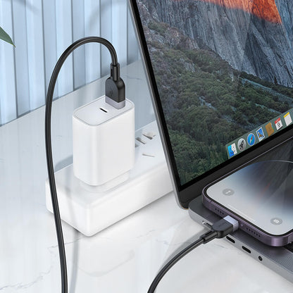 Hoco Soft Silicon Lightning to Type-C Charging Data Cable 2m X109