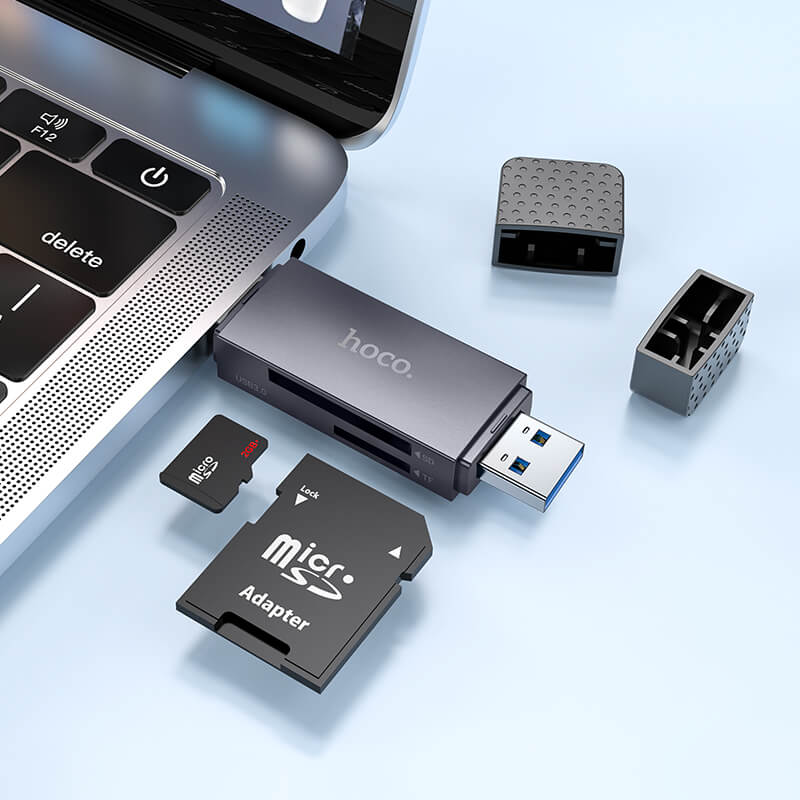 Hoco USB-C & USB-A 3.0 High Speed Card Reader for SD & TF Card HB45
