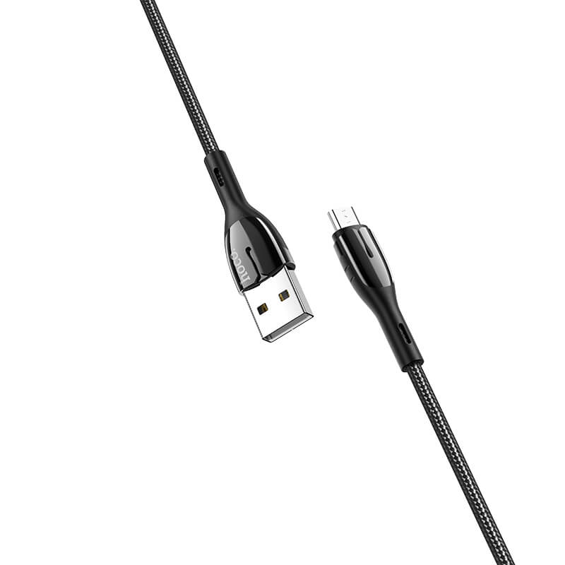 Hoco Type-C to Micro Smart Indicator Charging Data Cable 1.2M U89