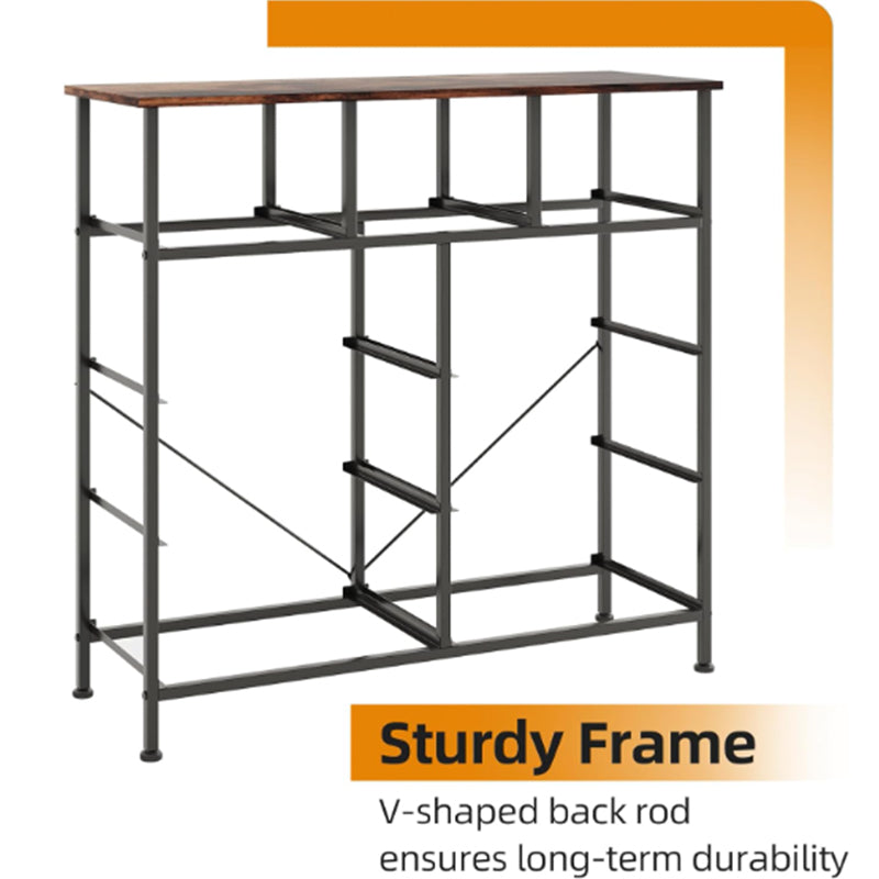 Fabric Dresser for Bedroom with 9 Drawers, Tall 4-Tier Storage Tower for Closet