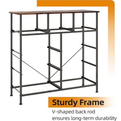 Fabric Dresser for Bedroom with 9 Drawers, Tall 4-Tier Storage Tower for Closet