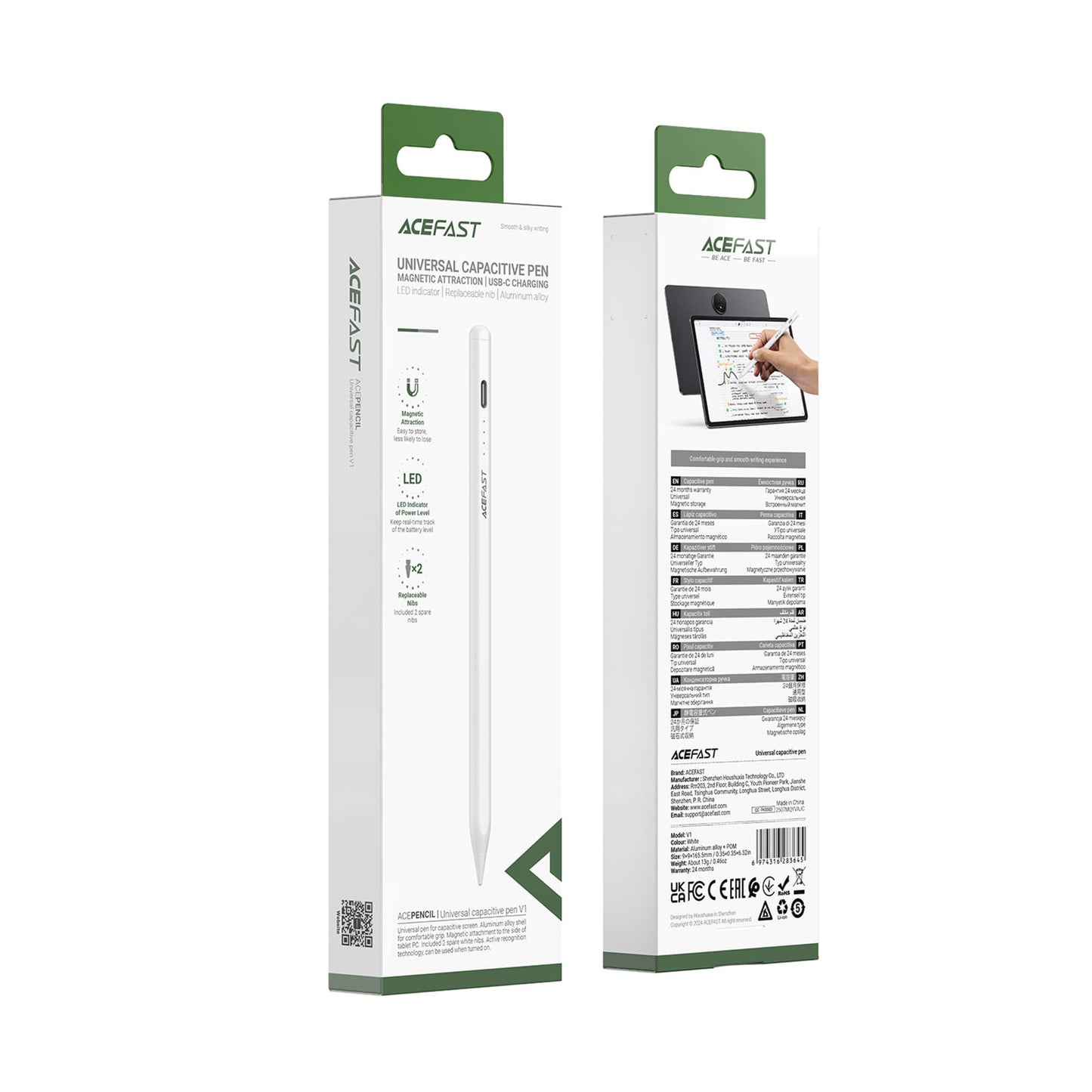 Acefast Universal Active Stylus Pen Magnetic Low Latency Touchscreen V1