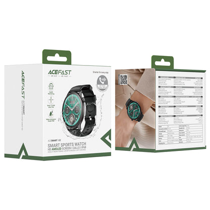 Acxefast 1.43 Inch AMOLED Display IP68 Waterproof 6 Days Battery Life Health Smart watch G2