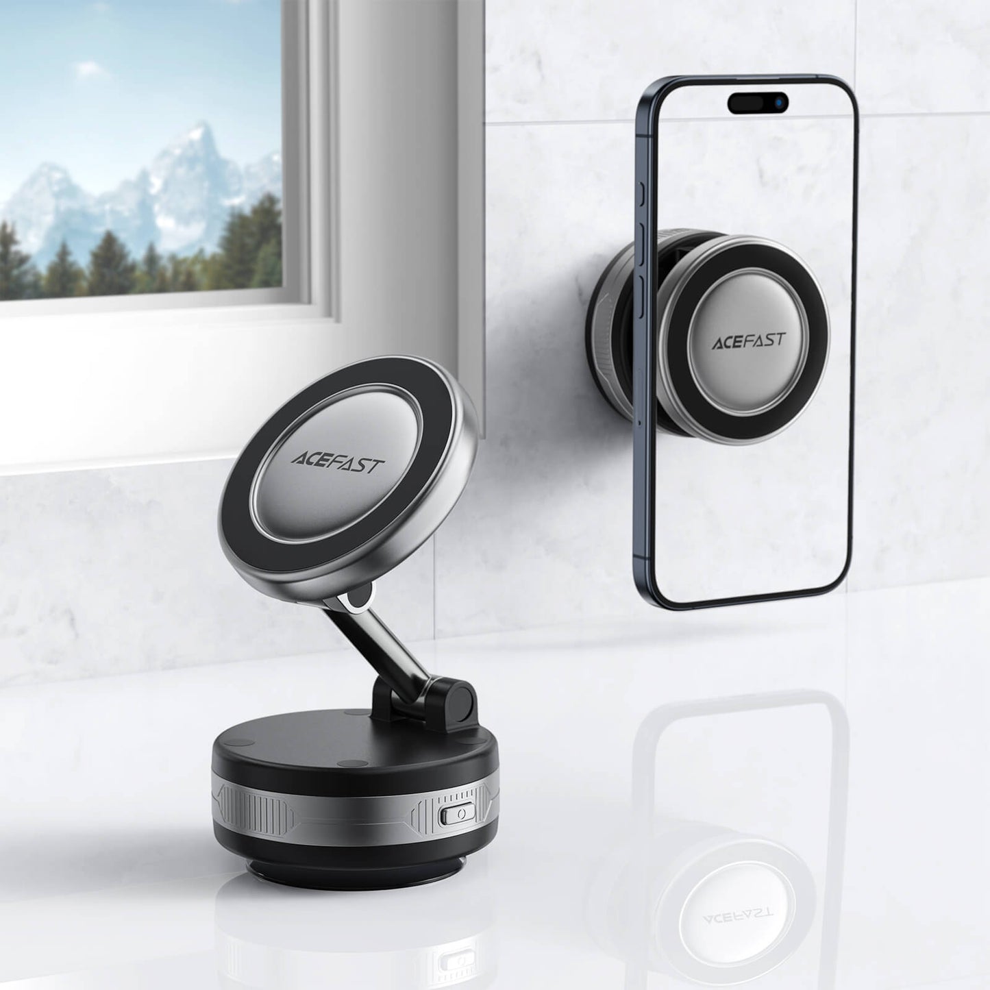 Acefast Electric Auto Vacuum Suction Magnetic Phone Holder E30