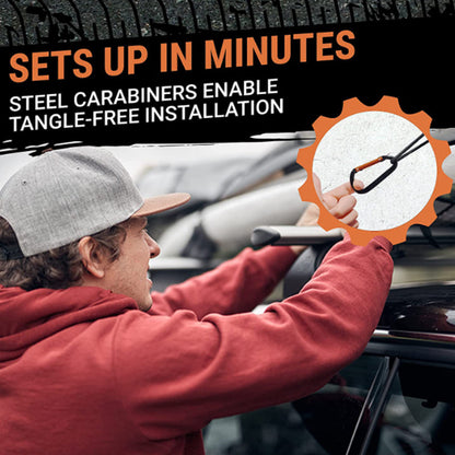 Cargo Net for Roof Rack Heavy-Duty Mesh Square Elasticated Bungee Netting