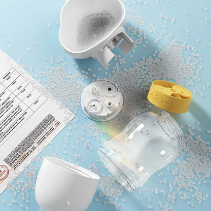 Pet Water Bottle Dispenser with Food Container Leak Proof Pet Drinking Bottle P