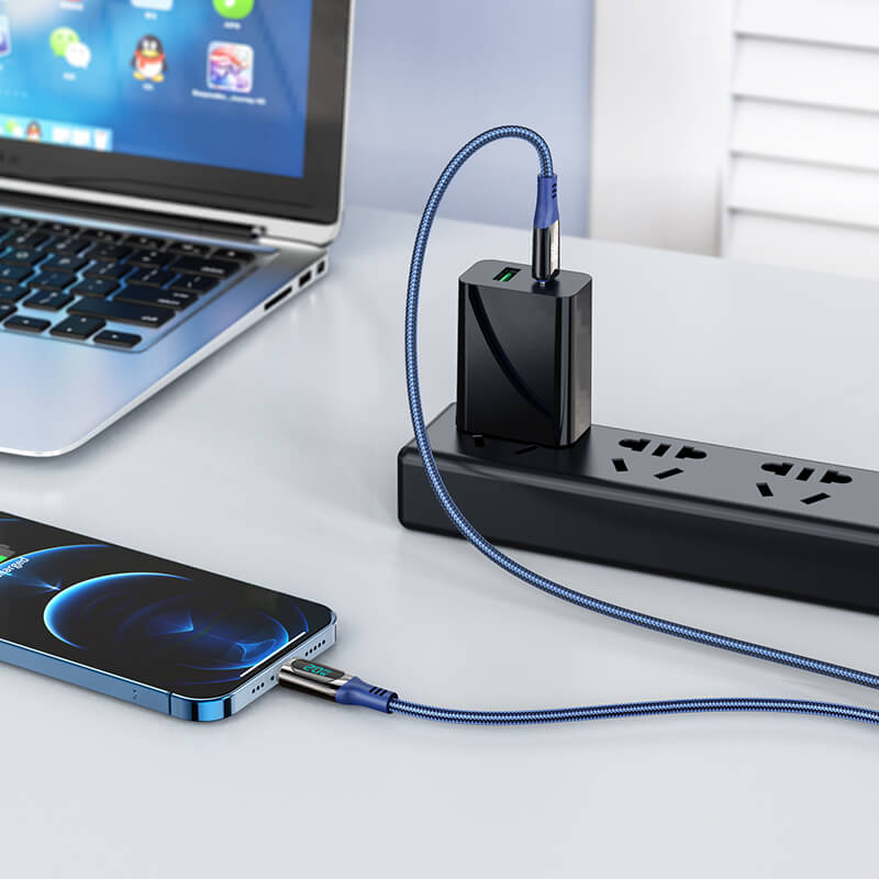 Hoco Type-C to Lightning Led PD 20W Extreme Charging Data Cable S51