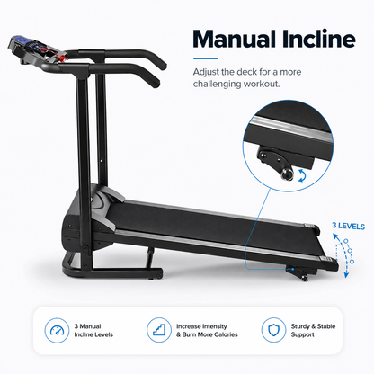 Treadmill Incline Walking Pad Treadmill Foldable 1-10KM/H