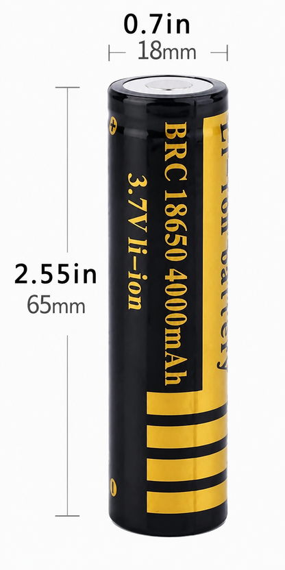 18650 Rechargeable Batteries 12pcs