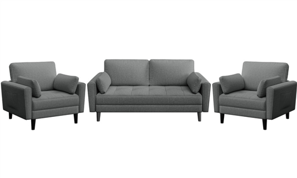 1x Sofa Couch 2x Oversized Armchairs