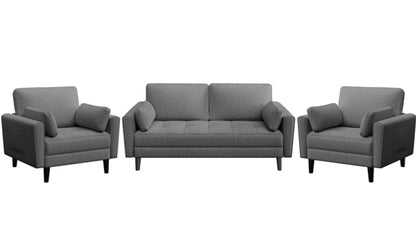 1x Sofa Couch 2x Oversized Armchairs