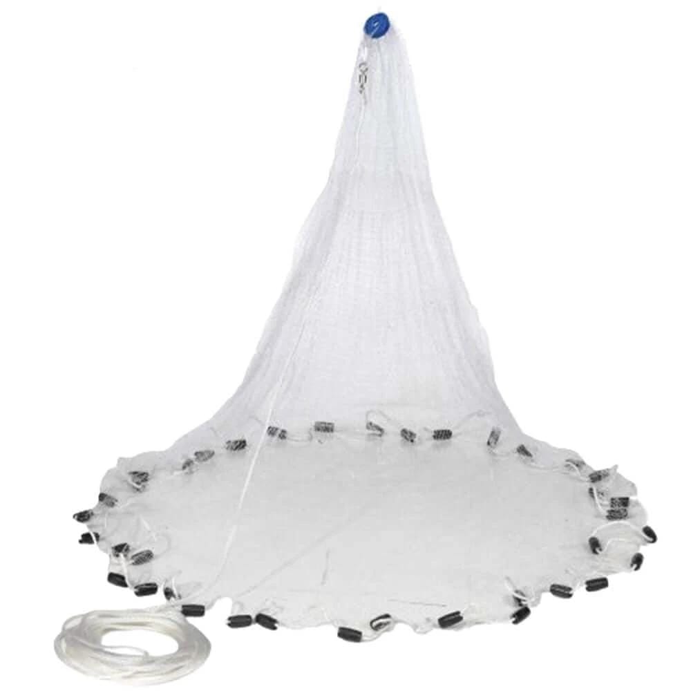 7 FT Cast Net 1/2 inch White American Cast Nets