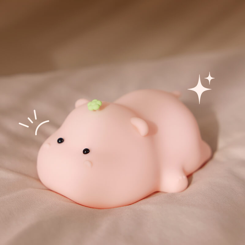 Mobie Hippo Baby Soft Touch Silicone Pat Light Night Lamp