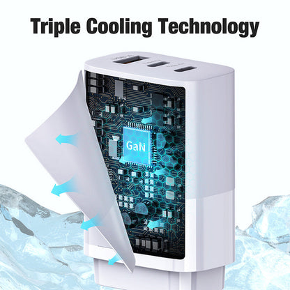 VFAN PD 65W 3-in-1 GaN Ultra Fast Charger Plug MacBook Available AU7