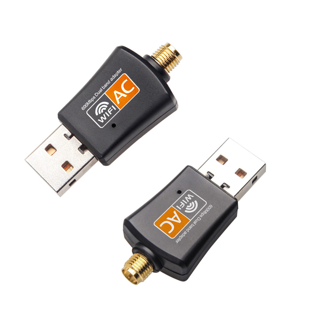 Dual Band USB WiFi Adapter Dongle Wireless Network Laptop Antenna 2.4G 5G