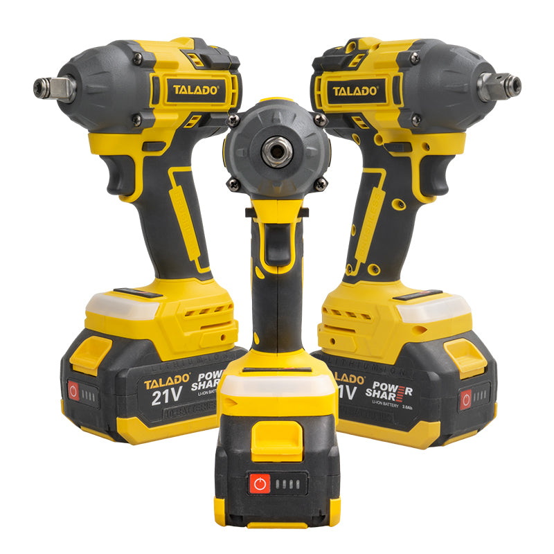 Cordless Electric Impact Wrench With 2 Battery