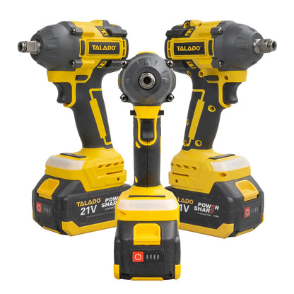 Cordless Electric Impact Wrench With 2 Battery