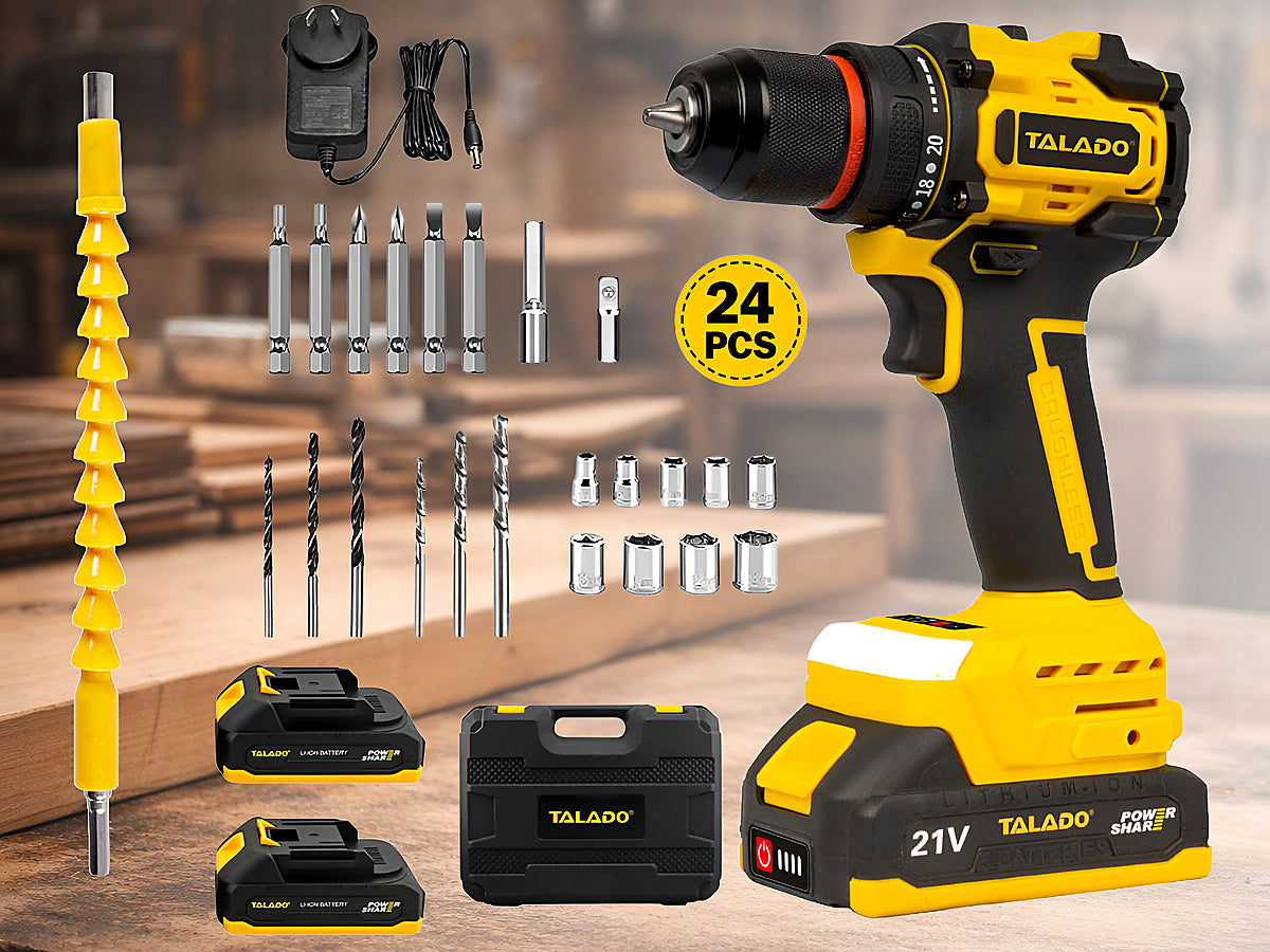Cordless Impact Electric Drill Driver with Battery