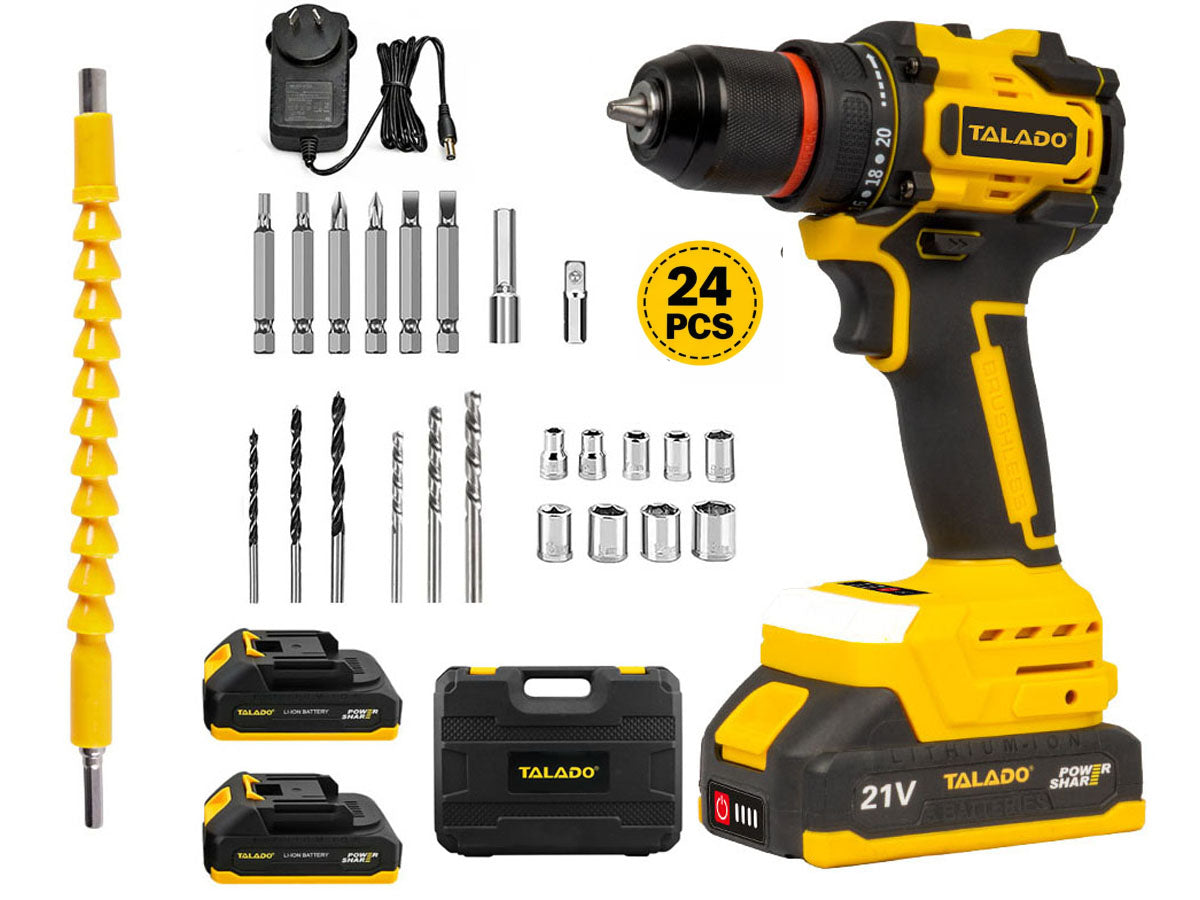 Cordless Impact Electric Drill Driver with Battery