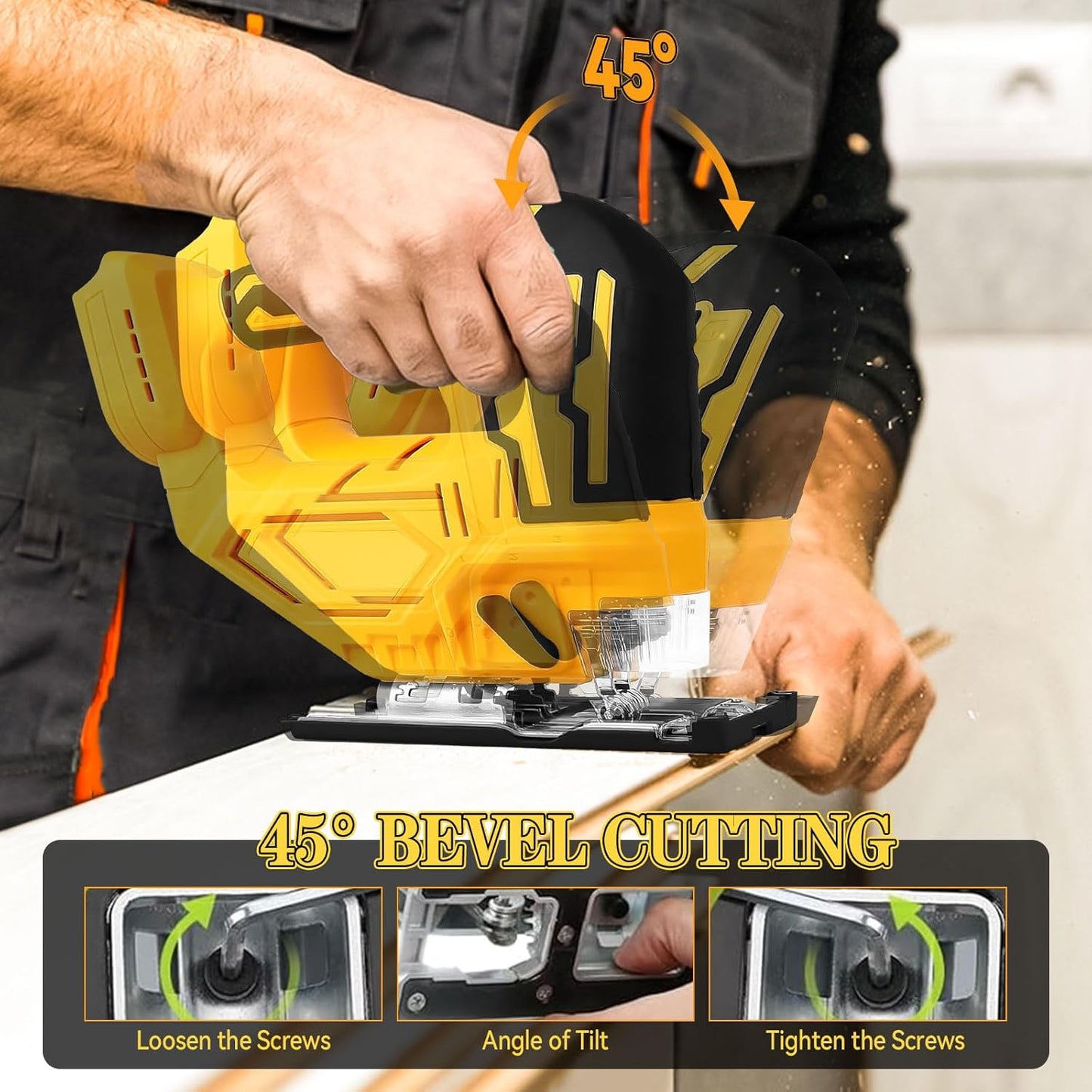 Cordless Electric Jigsaw with Battery
