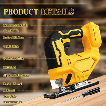 Cordless Electric Jigsaw with Battery