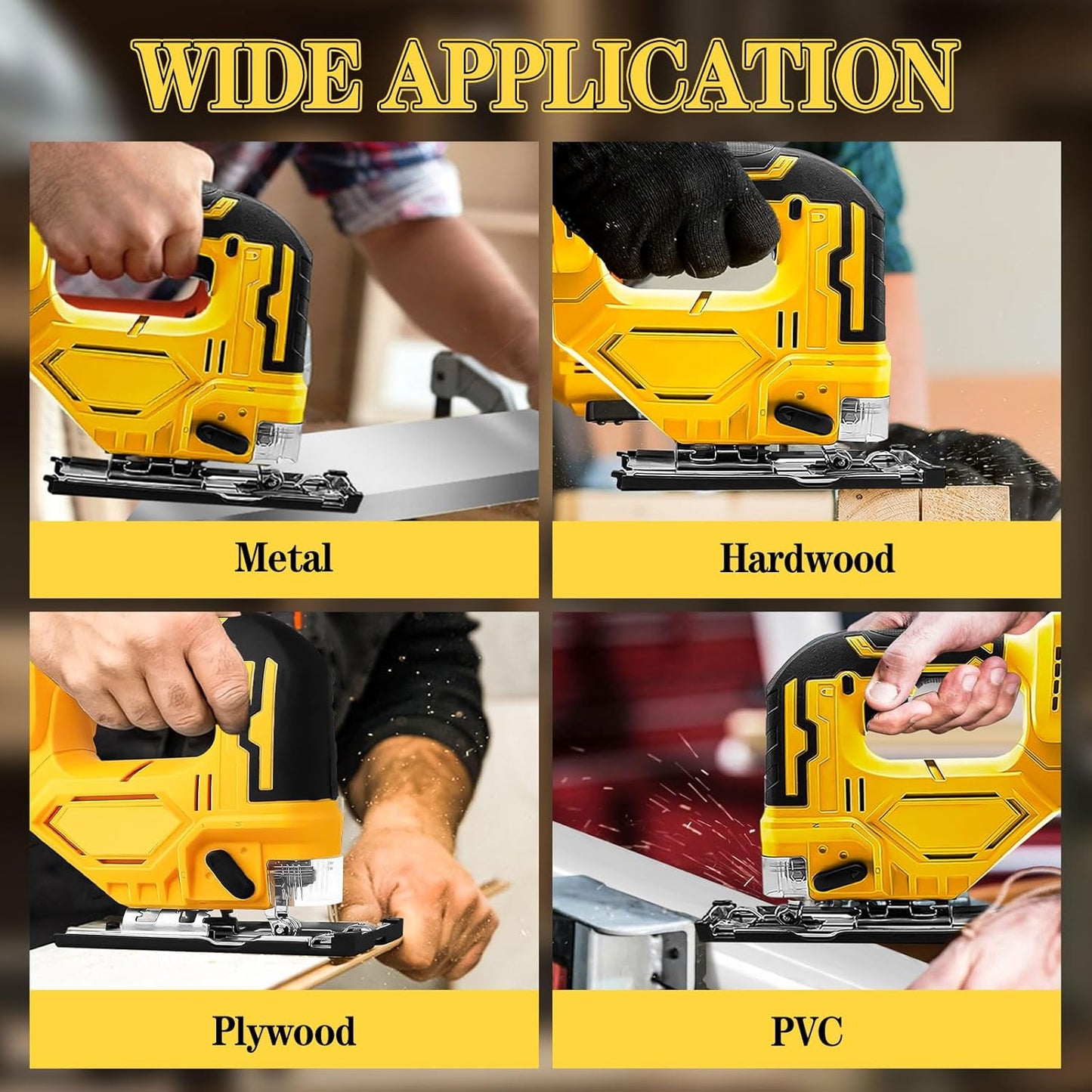 Cordless Electric Jigsaw with Battery