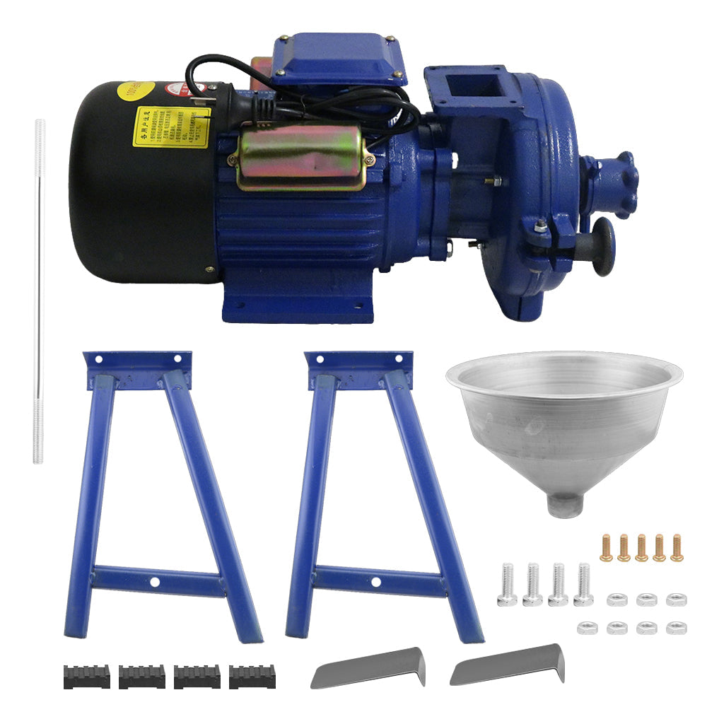 3000W Electric Grain Mill Grinder Machine for Commercial Home Coffee Bean Spice Corn Wheat Flour Rice Nut Cereal Tofu Sorghum Milling Refining