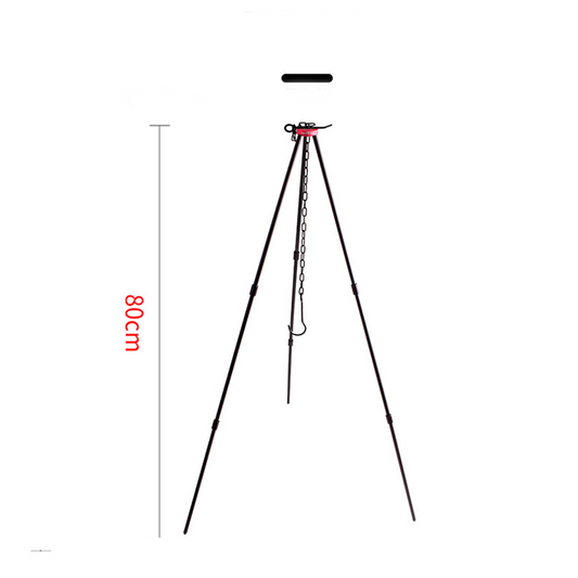 Ecotrek Portable Camping Bonfire Tripod Frame – Adjustable Hanging Chain | Aluminium Alloy HS23711