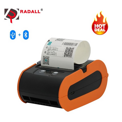 USB 80mm Thermal Sticker Tracking Label Printer Paper Barcode Printing Machine