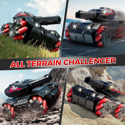 RC Tank Shoots Gesture Sensing Rc Stunt Car Light &amp; Music Water Bullet Ball