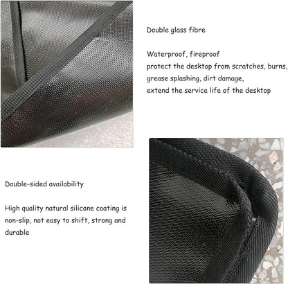 Ecotrek BBQ Grill Mat - Fireproof Deck & Patio Protector, Double-Sided Waterproof Oil-Proof HC12101