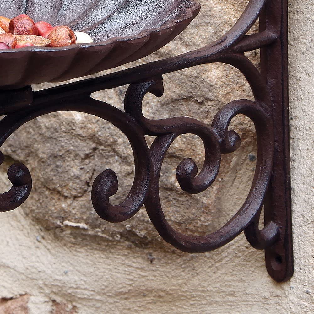 Cast Iron Rustic Brown Two Birds Bath