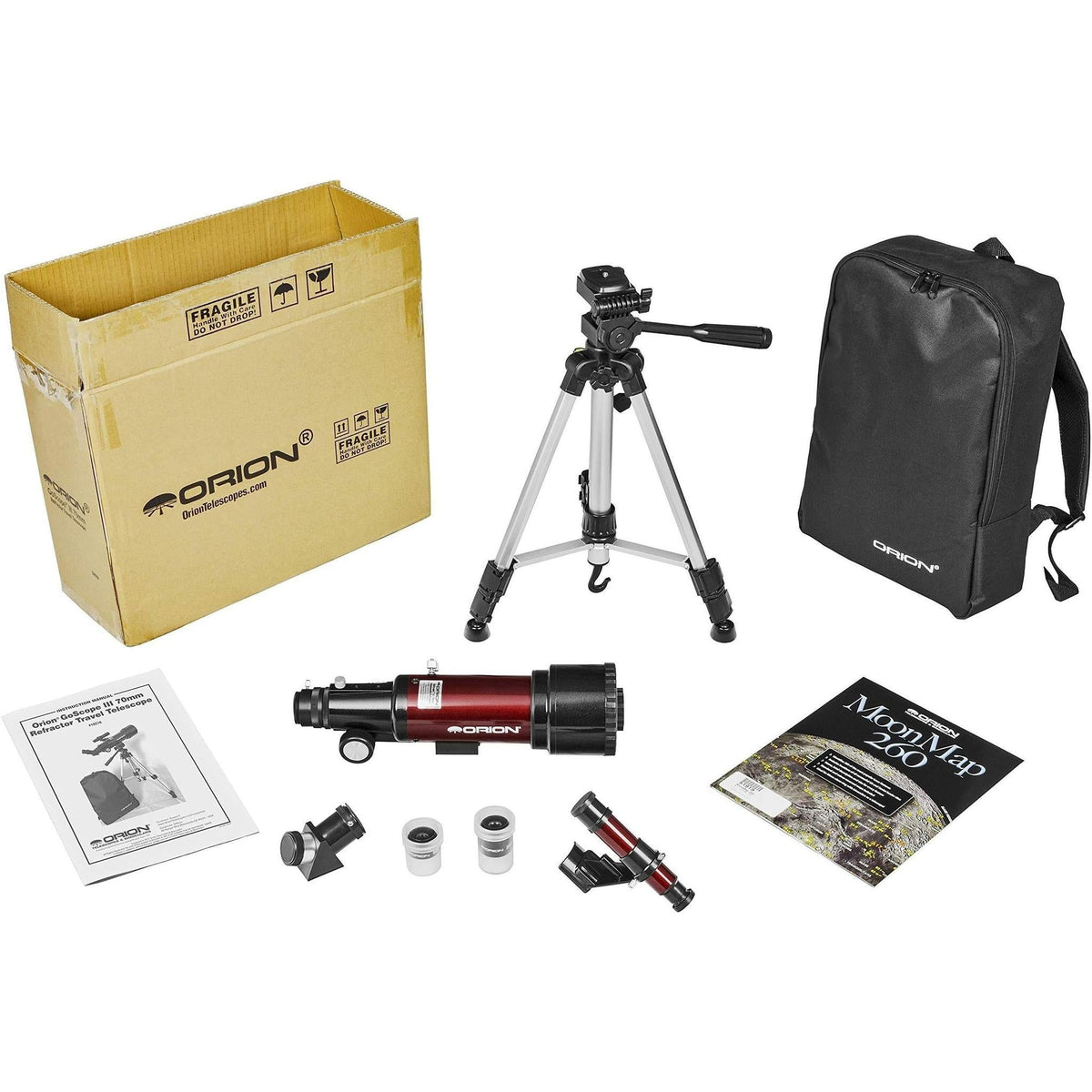 Orion GoScope III 70mm Refractor Travel Telescope