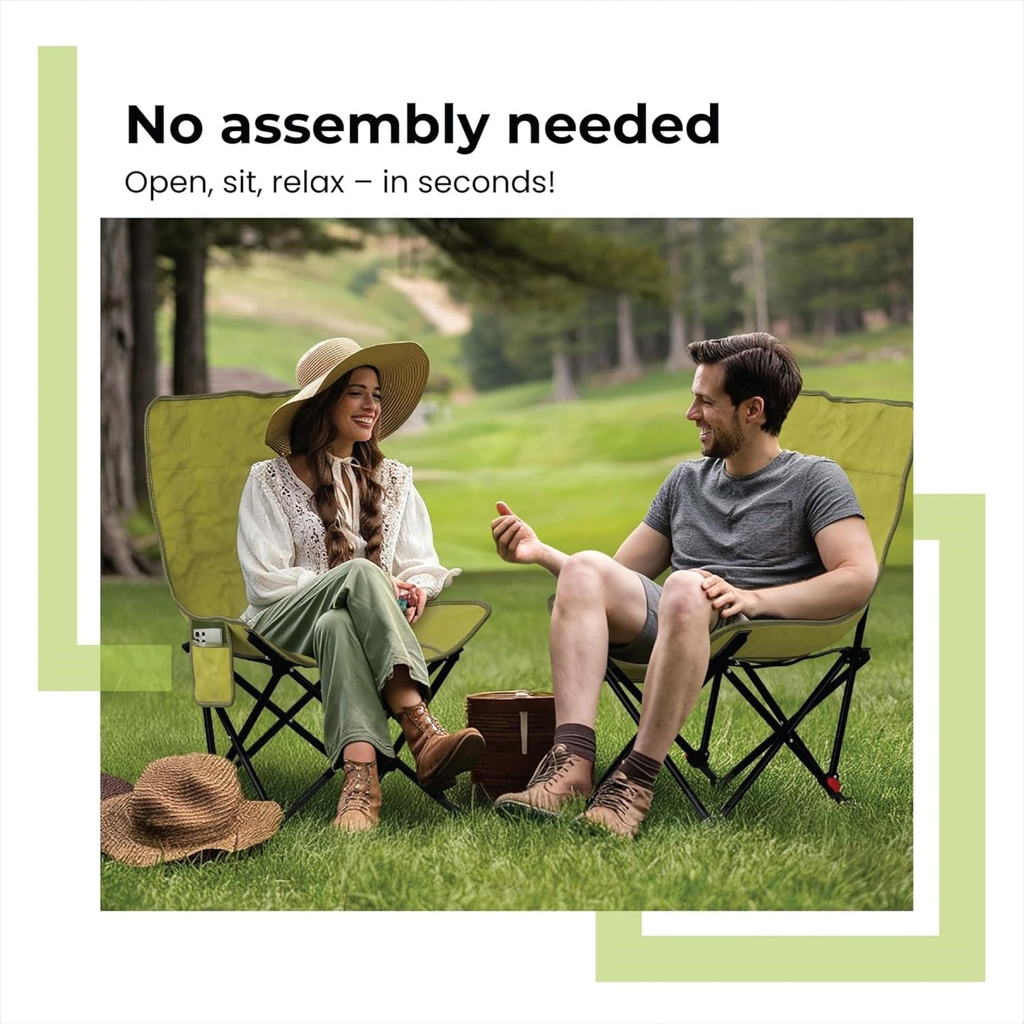 ECOTREK Three-Position Portable Folding Outdoor Chair