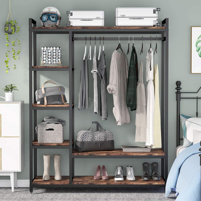 Metal Wardrobe Clothes Rack Clothes Organizer