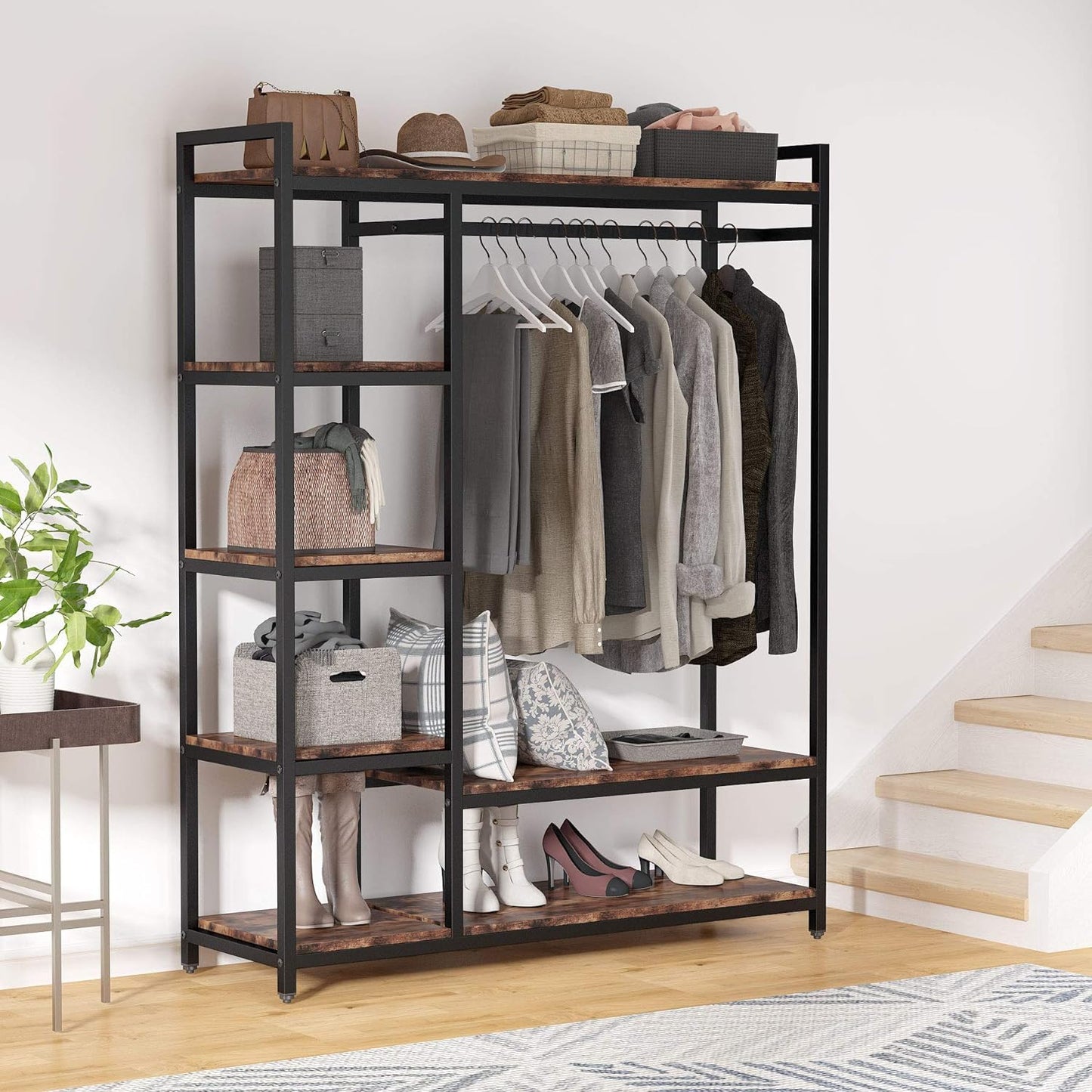 Metal Wardrobe Clothes Rack Clothes Organizer