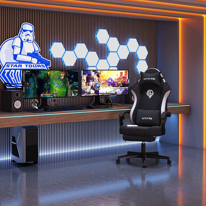 Gaming Chair Office Chair Black White