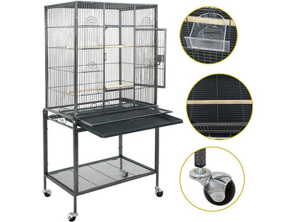 Bird Cage Parrot Aviary Perch Carrier