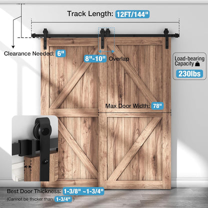 Barn Door Hardware 3.66M