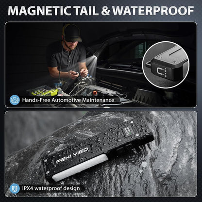 Flashlight 1800 Lumens with UV & RGB Signal Light