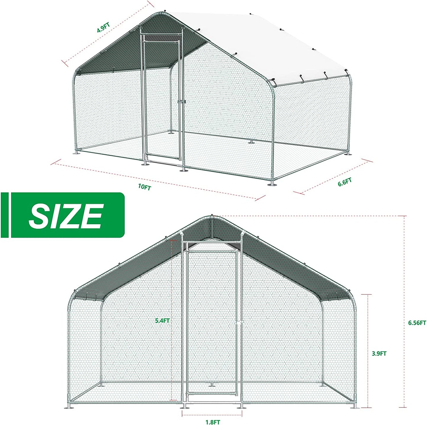 Outdoor Chicken coop 3Mx2M